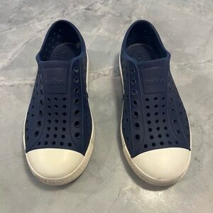 Native Boy’s Navy Blue Slip-On Shoes